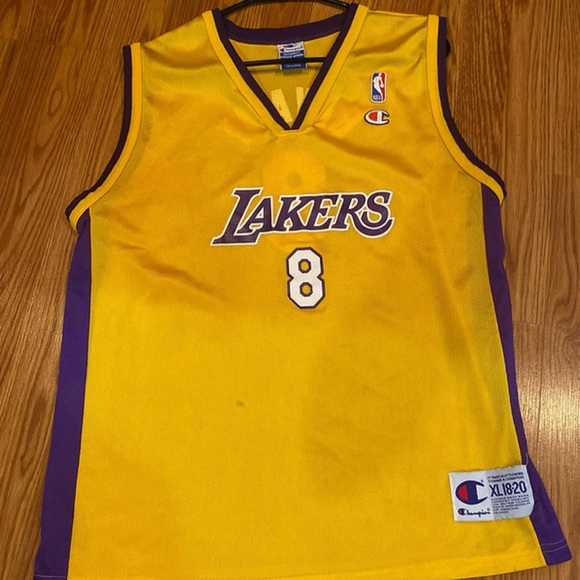 Vintage Los Angeles Lakers Kobe Bryant Jersey Size Youth XL - Picture 1 of 2